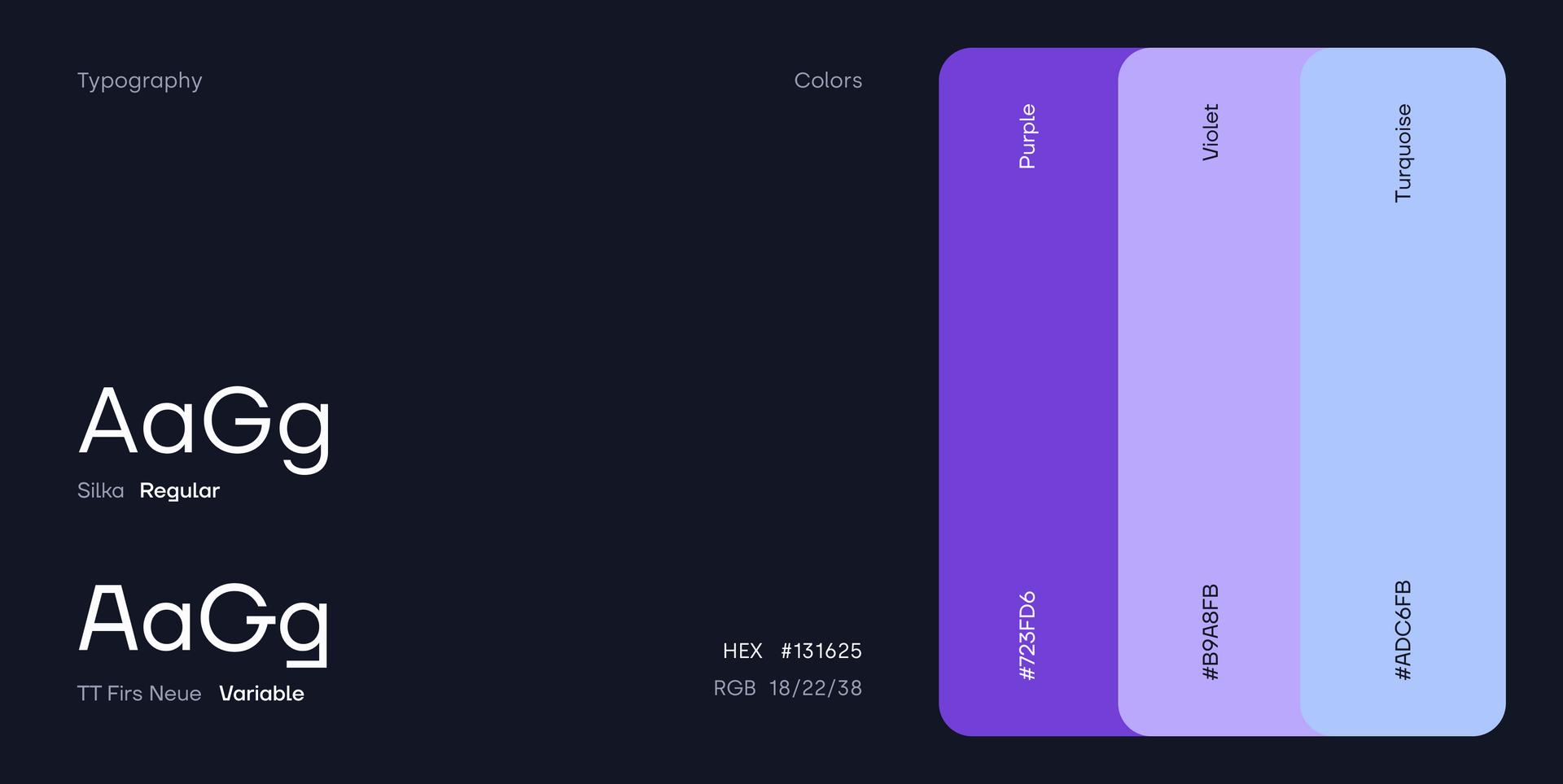 The color palette of the appearance of Panascais - From Chiara Wolf