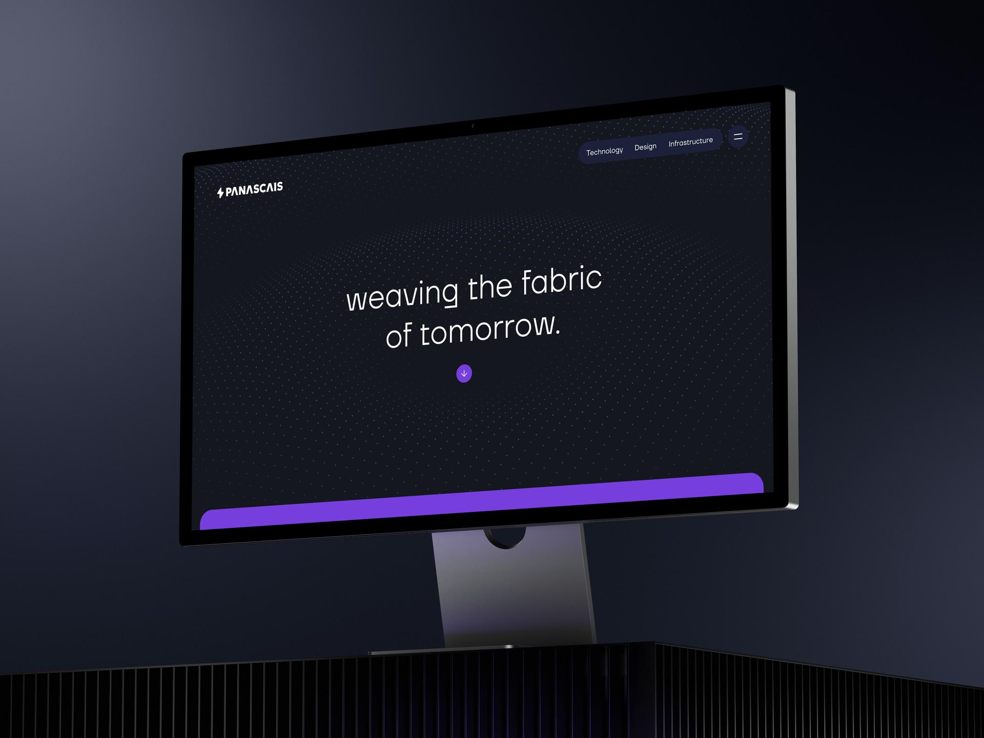 An mockup of the web appearance of Panascais - From Chiara Wolf